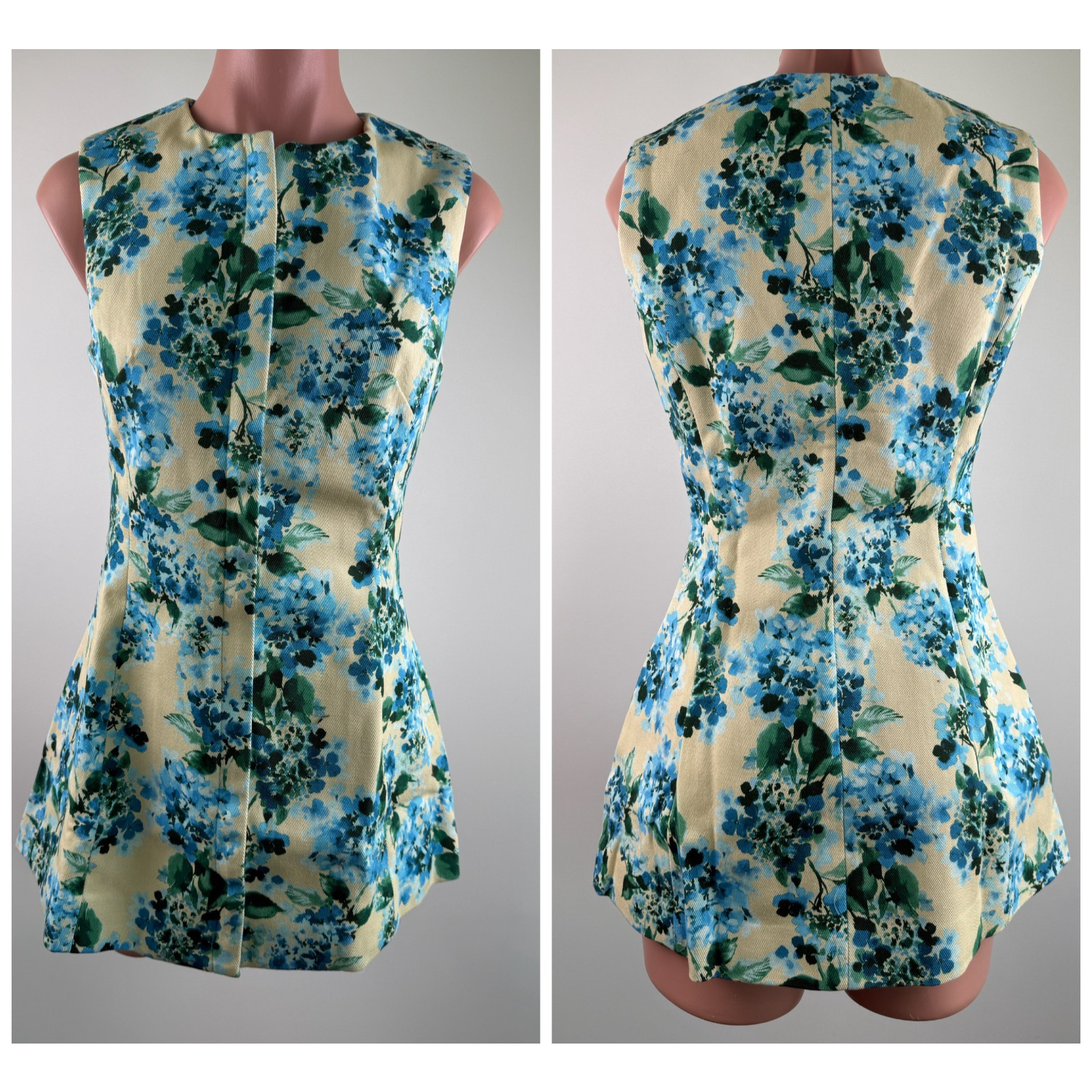 Tuckernuck Water's Edge Hydrangea Rhoda Tunic Top Size 6
